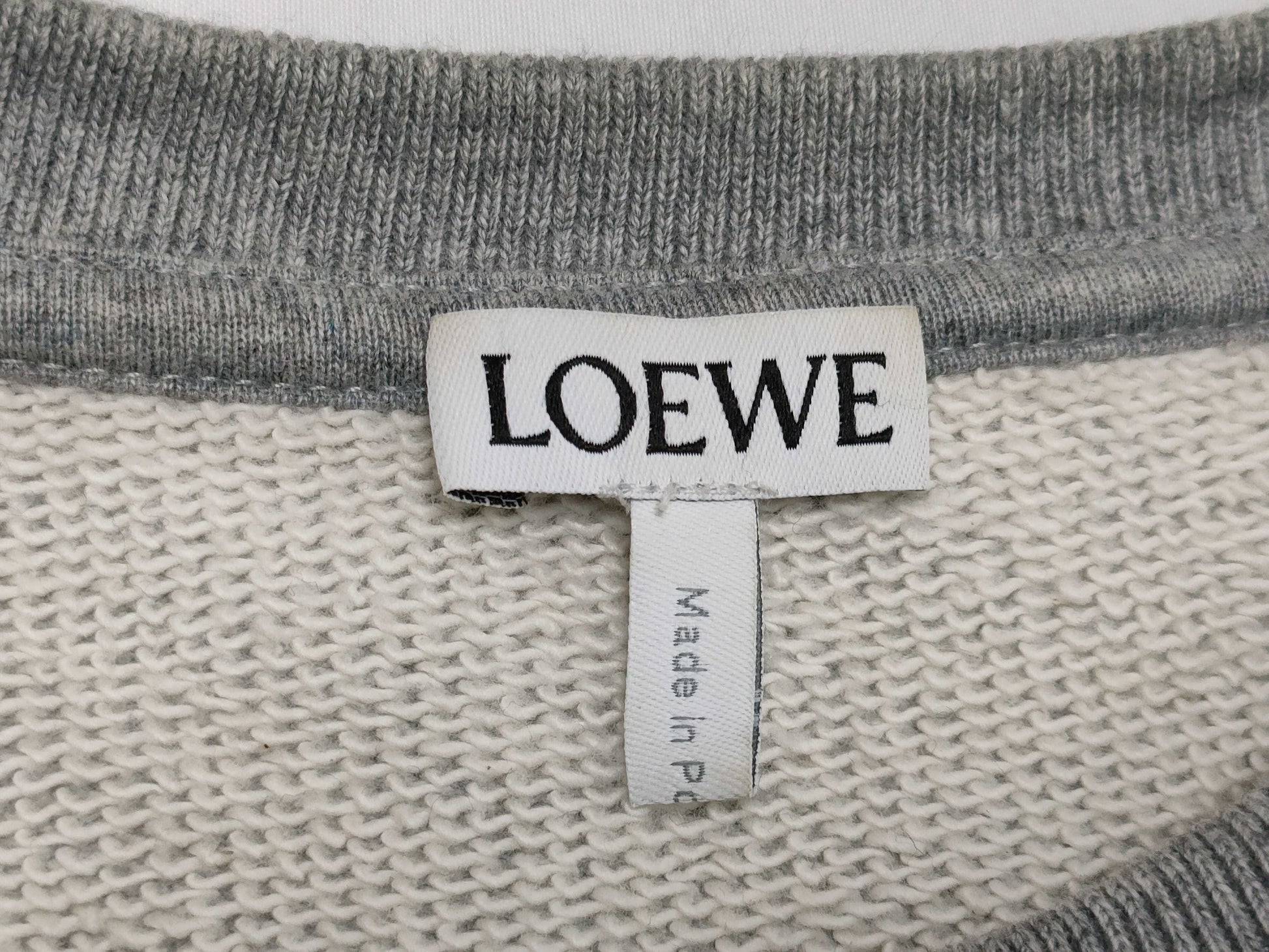 LOEWE Anagram Logo Sweatshirt Gray Size S Tops