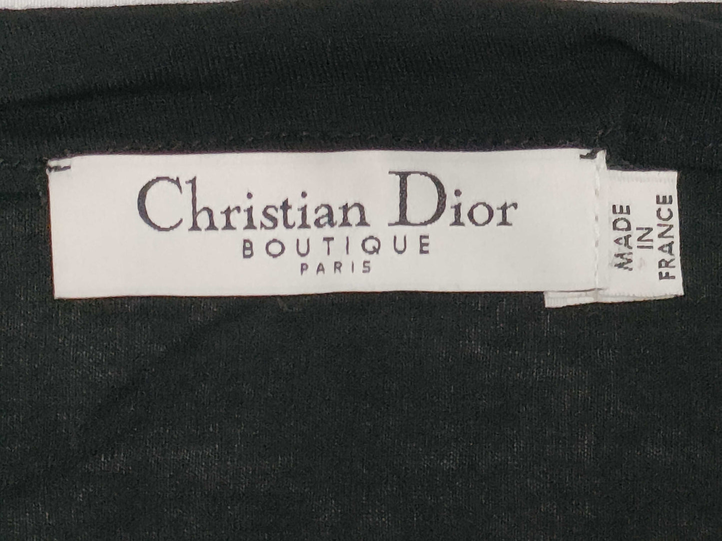 Dior Beaded T-Shirt, Short Sleeve, Blue/Black, Size 36