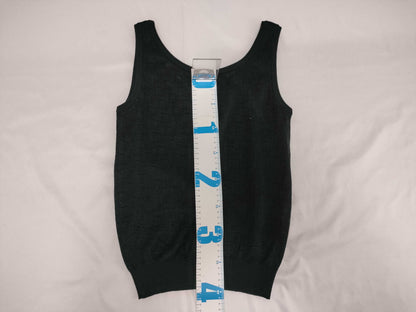 Dior Trotter Knit Tank Top, Black, Size M