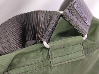 PRADA Nylon Backpack with Prada Triangle Logo Plate, Green