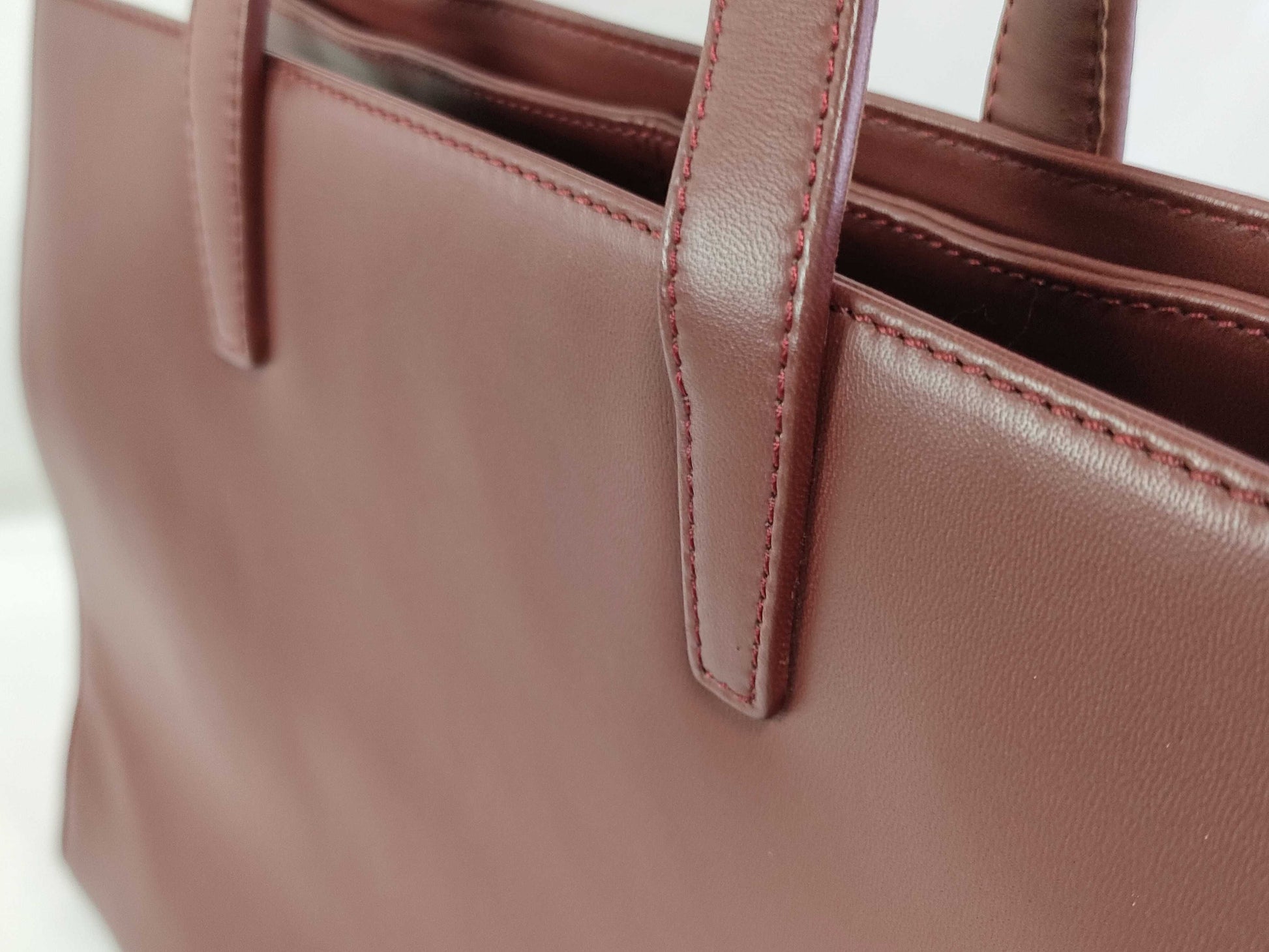 LOEWE Nappa Aire Anagram 2-way Handbag/Shoulder Bag, Bordeaux, with Dust Bag