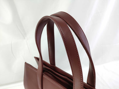 LOEWE Nappa Aire Anagram 2-way Handbag/Shoulder Bag, Bordeaux, with Dust Bag