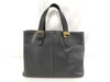 BURBERRY Nova Check Handbag Leather Black Tote Bag