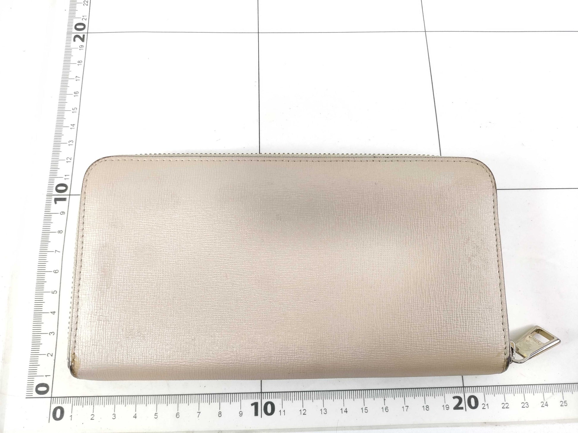 FURLA Round Zip Long Wallet in Pink Glitter