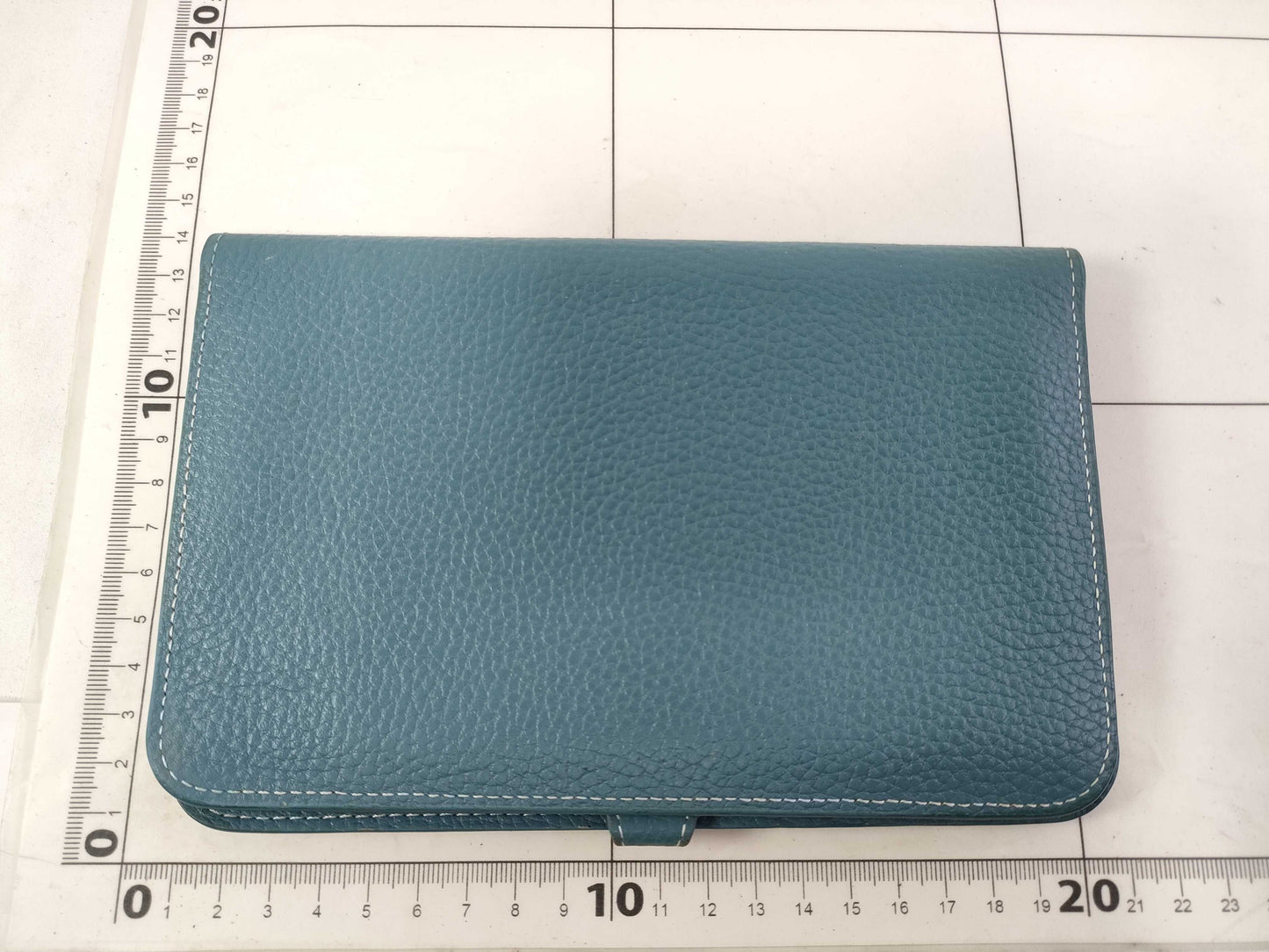 HERMES Dogon HERMES Hermes Dogon Wallet Blue Wallet