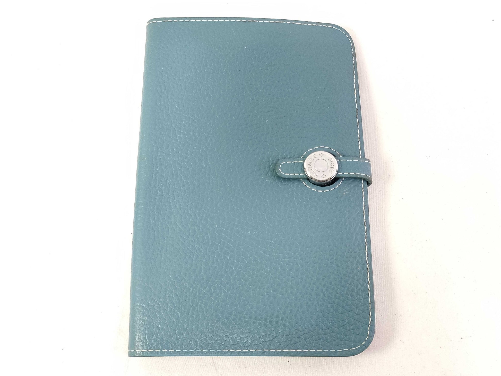 HERMES Dogon HERMES Hermes Dogon Wallet Blue Wallet