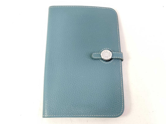 HERMES Dogon HERMES Hermes Dogon Wallet Blue Wallet