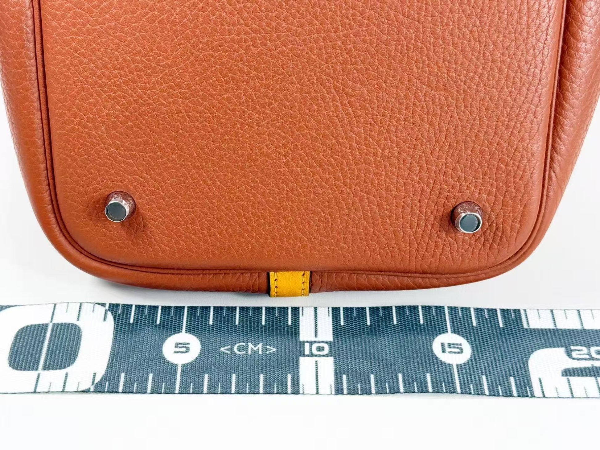 HERMES Picotin Picotin Lock MM Two-tone W22cm Approx. X Stamp [Cadena/162] Silver Hardware Handbag Excellent Condition A Handbag