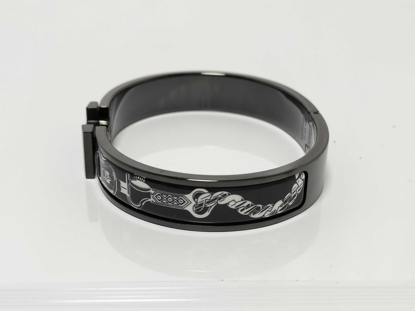 HERMES Click Clack PM Black Bracelet/Bangle