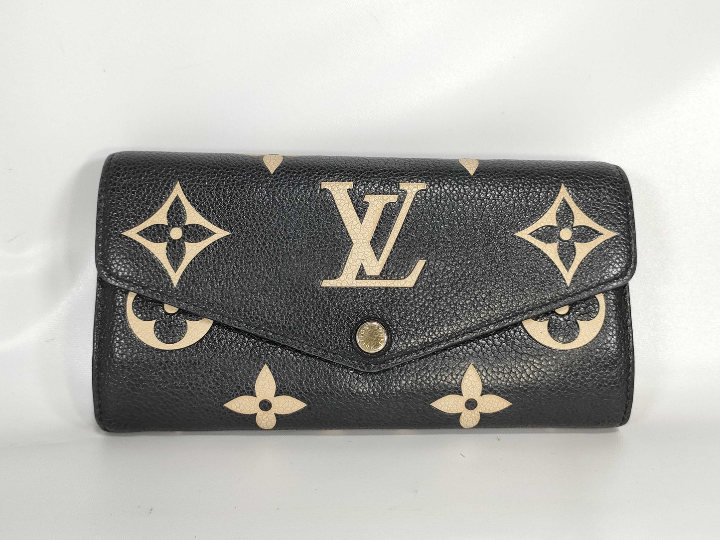 LOUIS VUITTON Monogram Empreinte Monogram Empreinte Bicolor Monogram M80496 Wallet