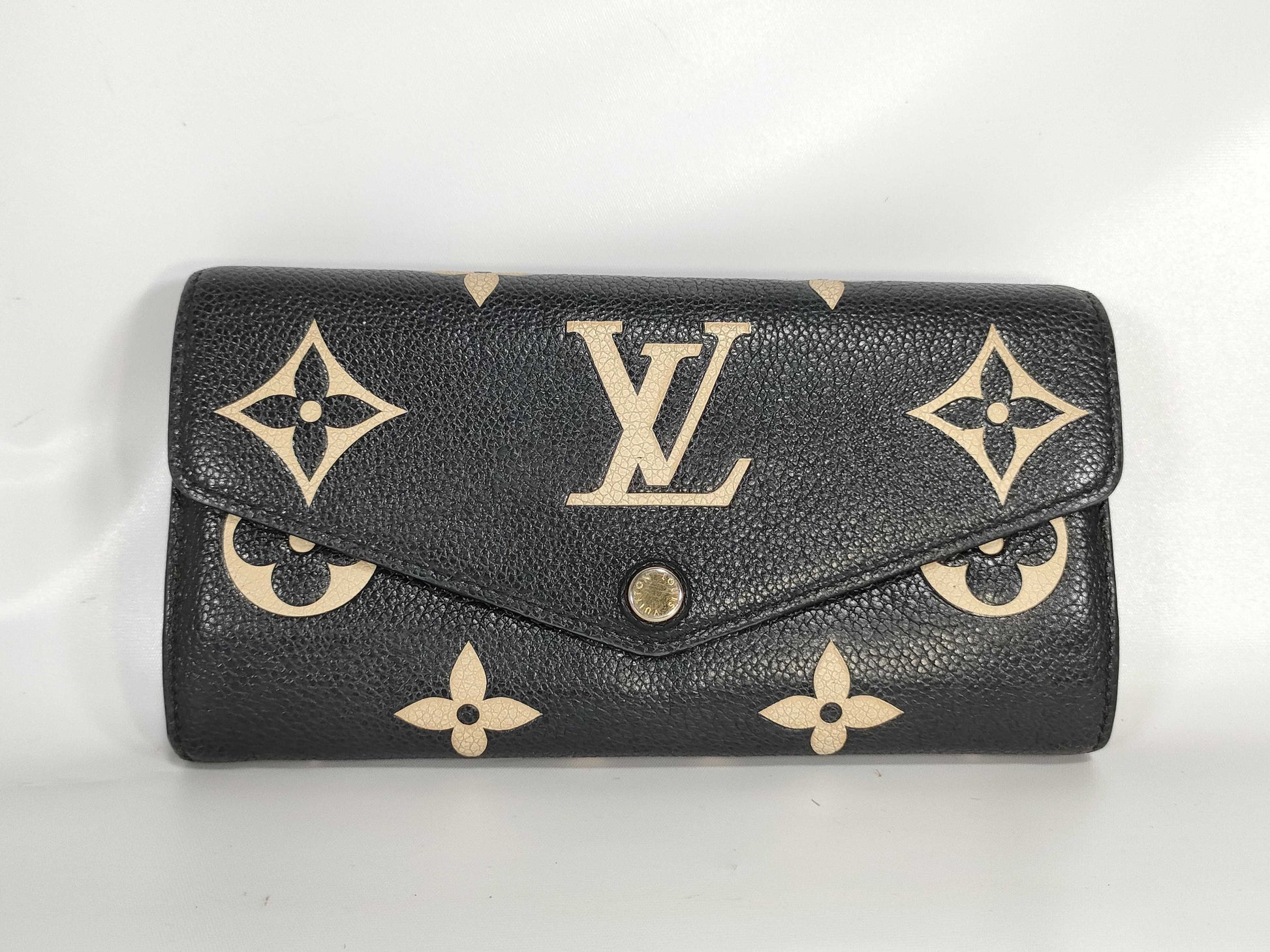 LOUIS VUITTON Monogram Empreinte Monogram Empreinte Bicolor Monogram M80496 Wallet