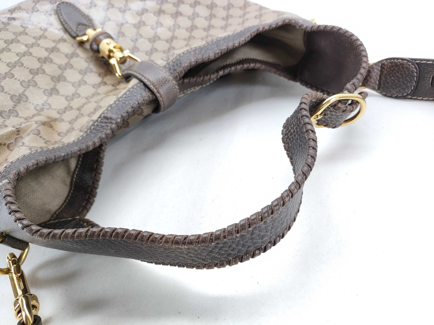 GUCCI Jackie GUCCI GG Imprime New Jackie Shoulder Bag Brown 218491 486628 Accessories Shoulder Bag