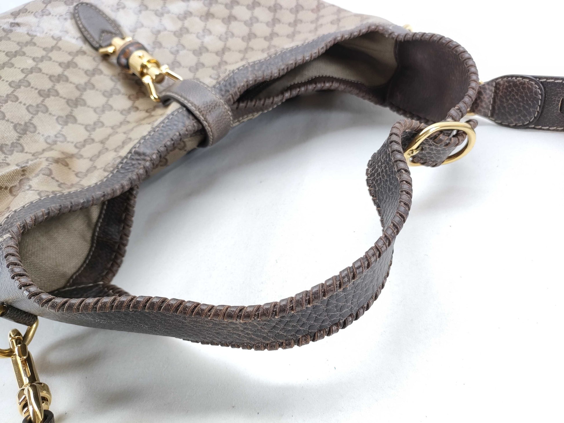 GUCCI Jackie GUCCI GG Imprime New Jackie Shoulder Bag Brown 218491 486628 Accessories Shoulder Bag