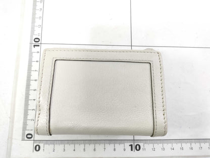 GUCCI GUCCI Bamboo Diana Compact Wallet White Wallet