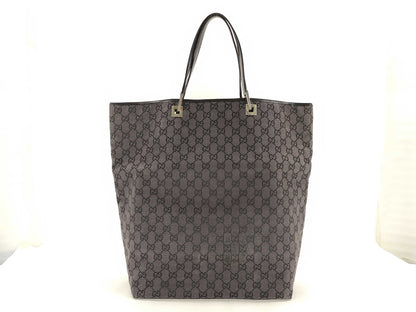 GUCCI GG Canvas Tote Bag, Black, 002.1097.3444