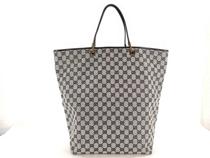 GUCCI GG Canvas Handbag Tote Bag 002 1097 2404 Large Capacity Black Tote Bag