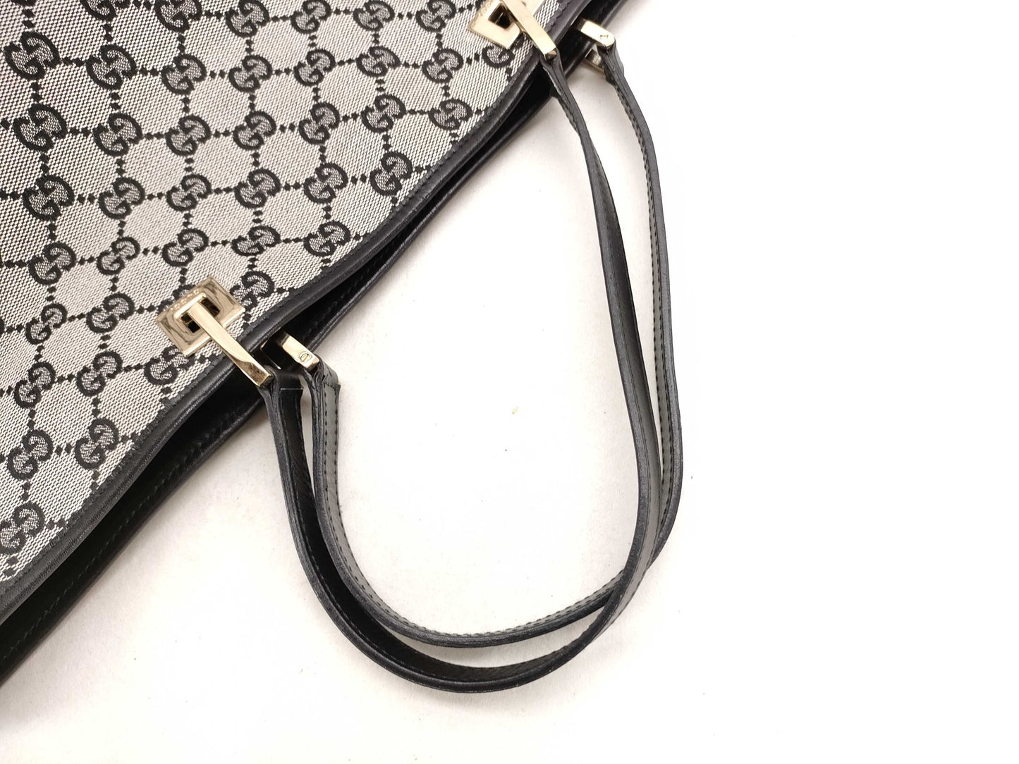 GUCCI GG Canvas Handbag Tote Bag 002 1097 2404 Large Capacity Black Tote Bag