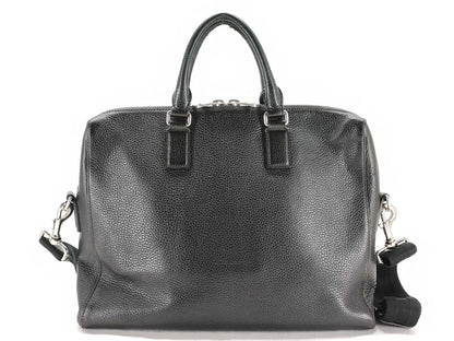 GUCCI GUCCI 387074 Leather Business Bag, Black, 2-Way Diamante Business Bag