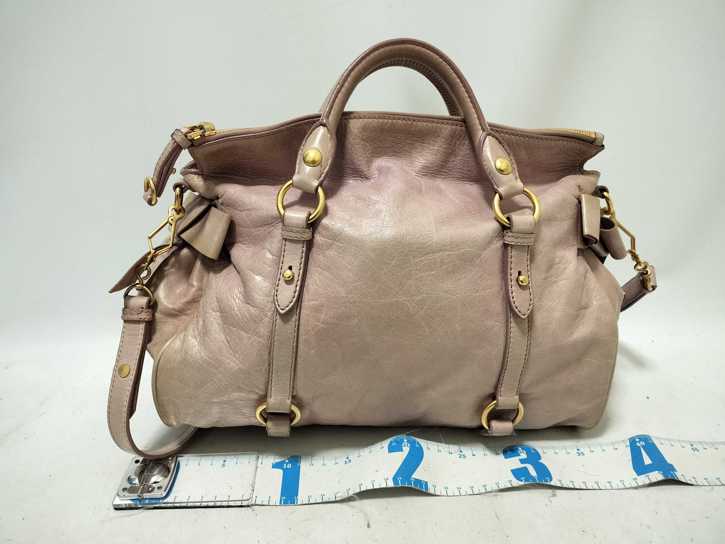 Miu Miu MIUMIU Vitello Luxe 2-way handbag, tote bag, shoulder bag, gathered handbag