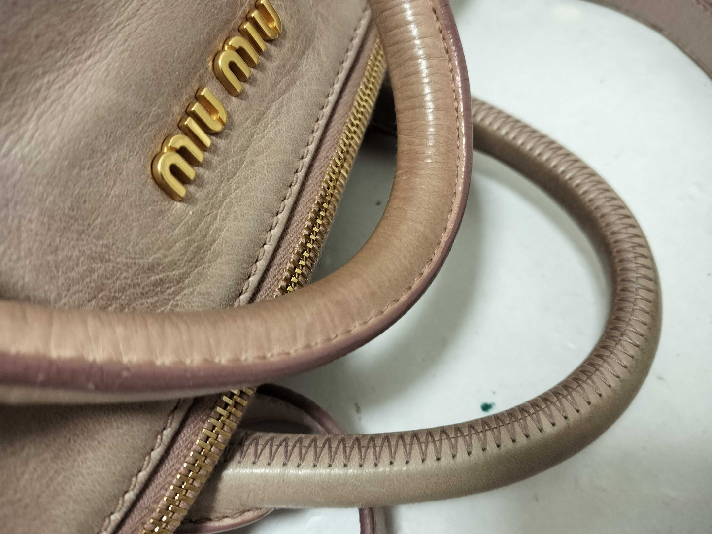 Miu Miu MIUMIU Vitello Luxe 2-way handbag, tote bag, shoulder bag, gathered handbag