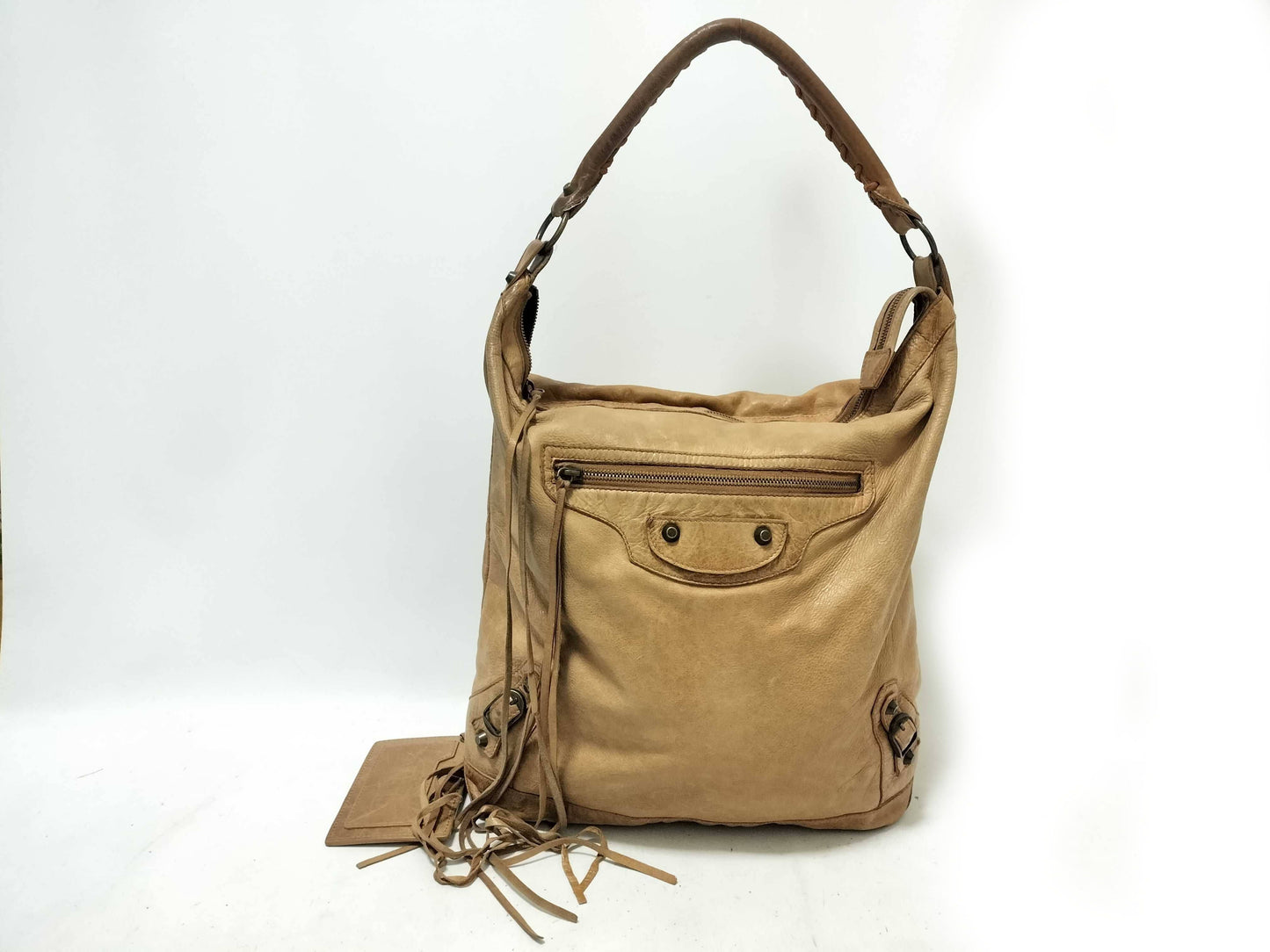 BALENCIAGA BALENCIAGA Handbag Tote Bag One-Shoulder Bag Leather THE DAY THE CITY Classic Handbag