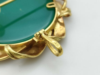 Cameo 18K 21.5g Brooch 