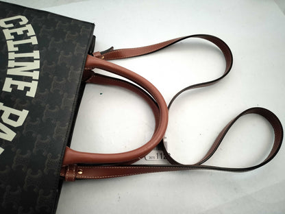 CELINE Triomphe Vertical Cabas 2-Way Tote Bag Handbag