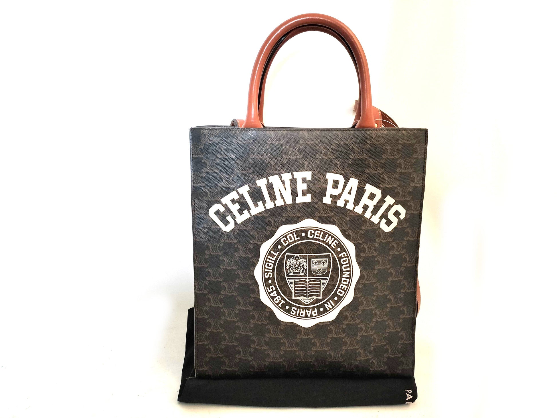 CELINE Triomphe Vertical Cabas 2-Way Tote Bag Handbag