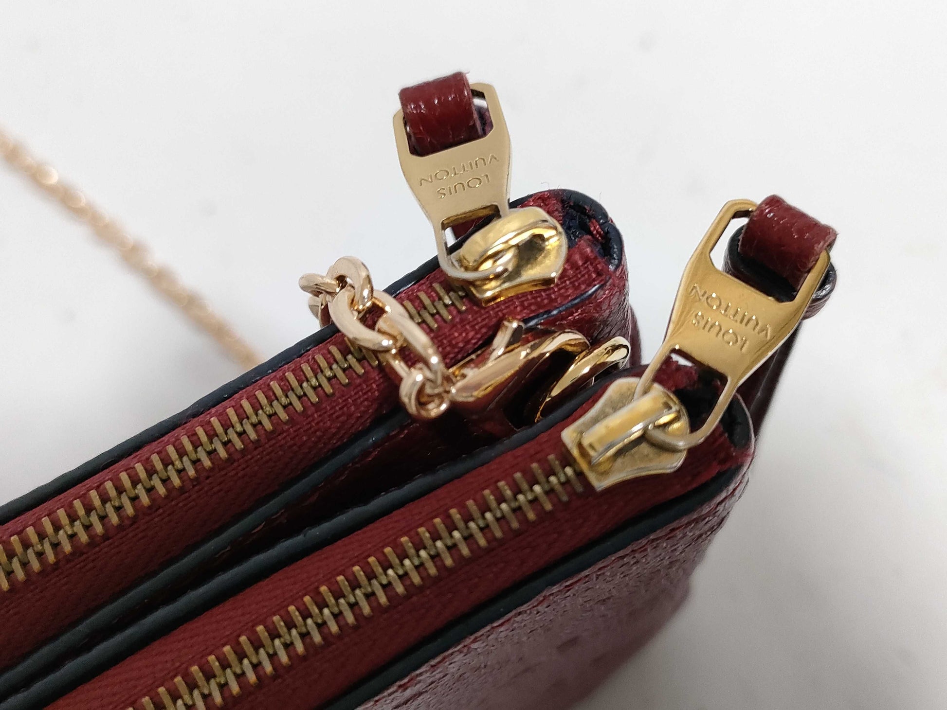 LOUIS VUITTON Monogram Empreinte Pochette Double Zip M68574 Shoulder Bag