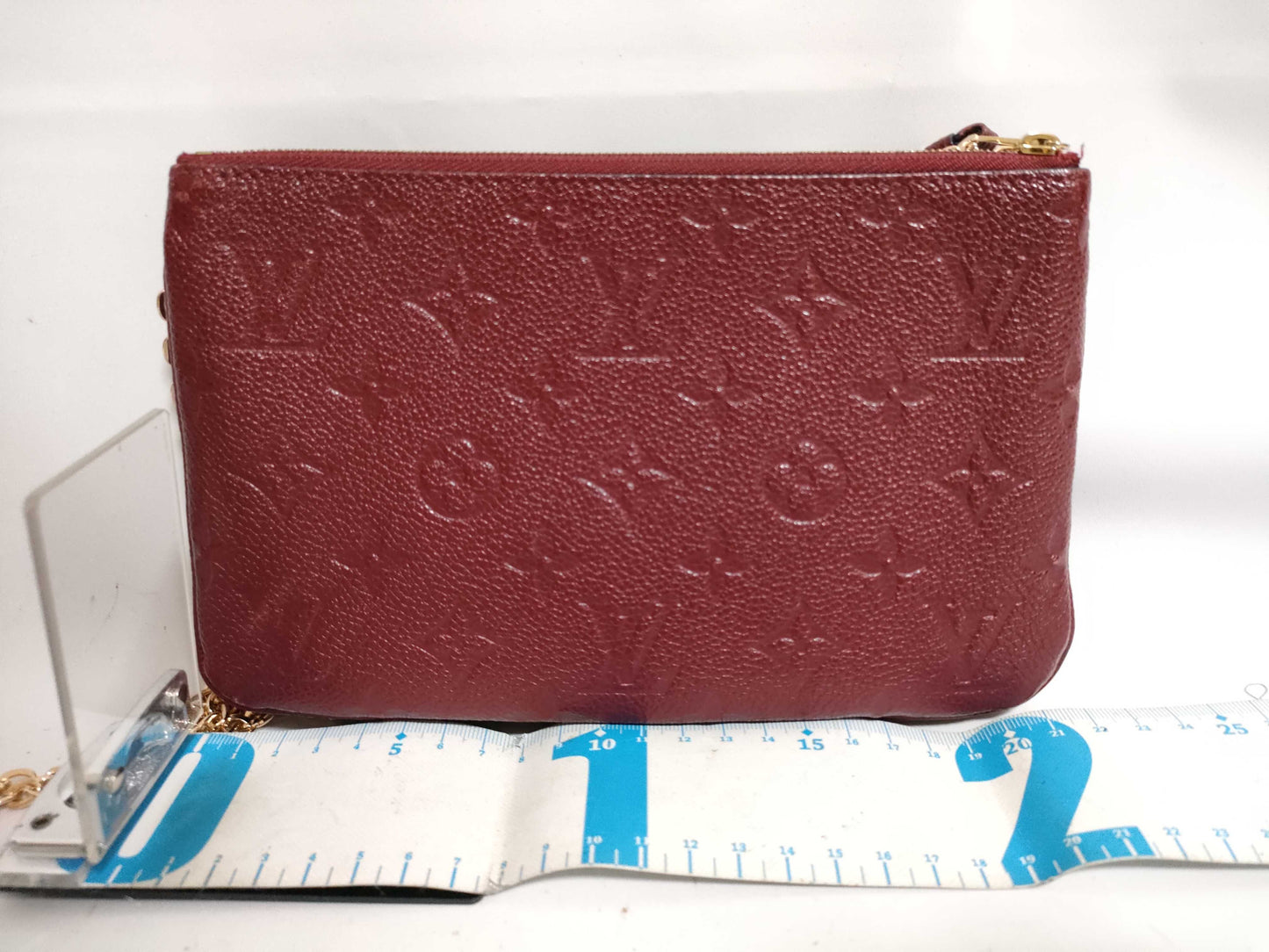 LOUIS VUITTON Monogram Empreinte Pochette Double Zip M68574 Shoulder Bag