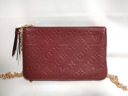 LOUIS VUITTON Monogram Empreinte Pochette Double Zip M68574 Shoulder Bag