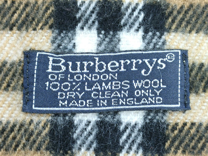 BURBERRY Fringe Scarf, Nova Check, Lambswool, Beige, Other Accessories