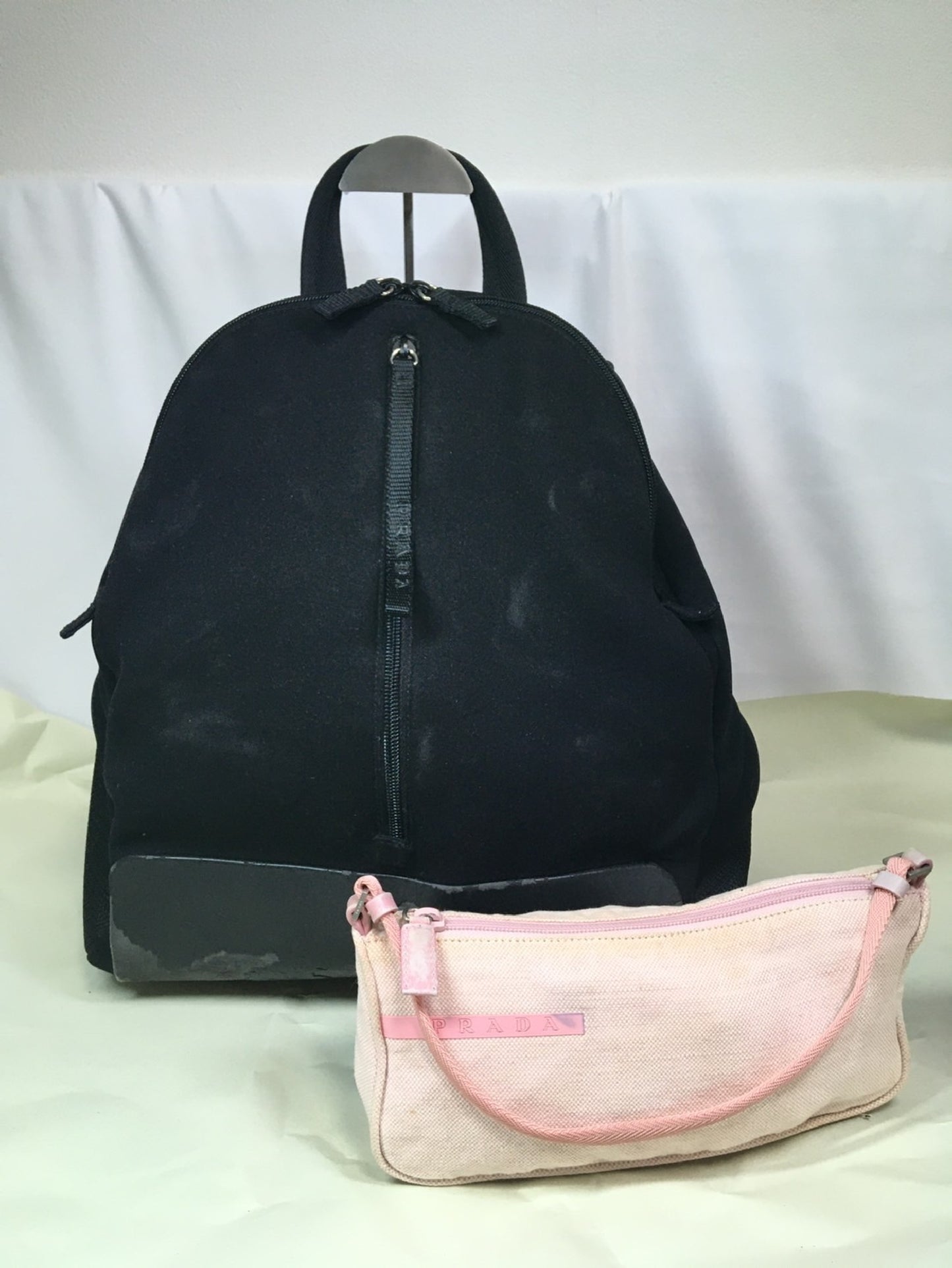 PRADA PRADA Prada Backpack Bag Pouch Handbag Set Bundle Backpack