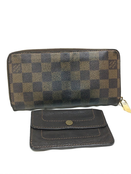 LOUIS VUITTON Damier Louis Vuitton Long Wallet, Coin Case, Card Case, Set of 1
