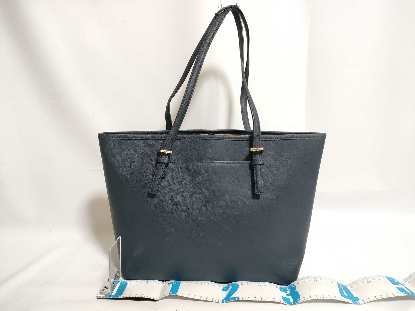 Michael Kors Navy Leather Tote Bag
