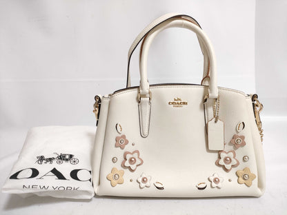 COACH Mini Sage Handbag, 2-Way, with Floral Applicate Design