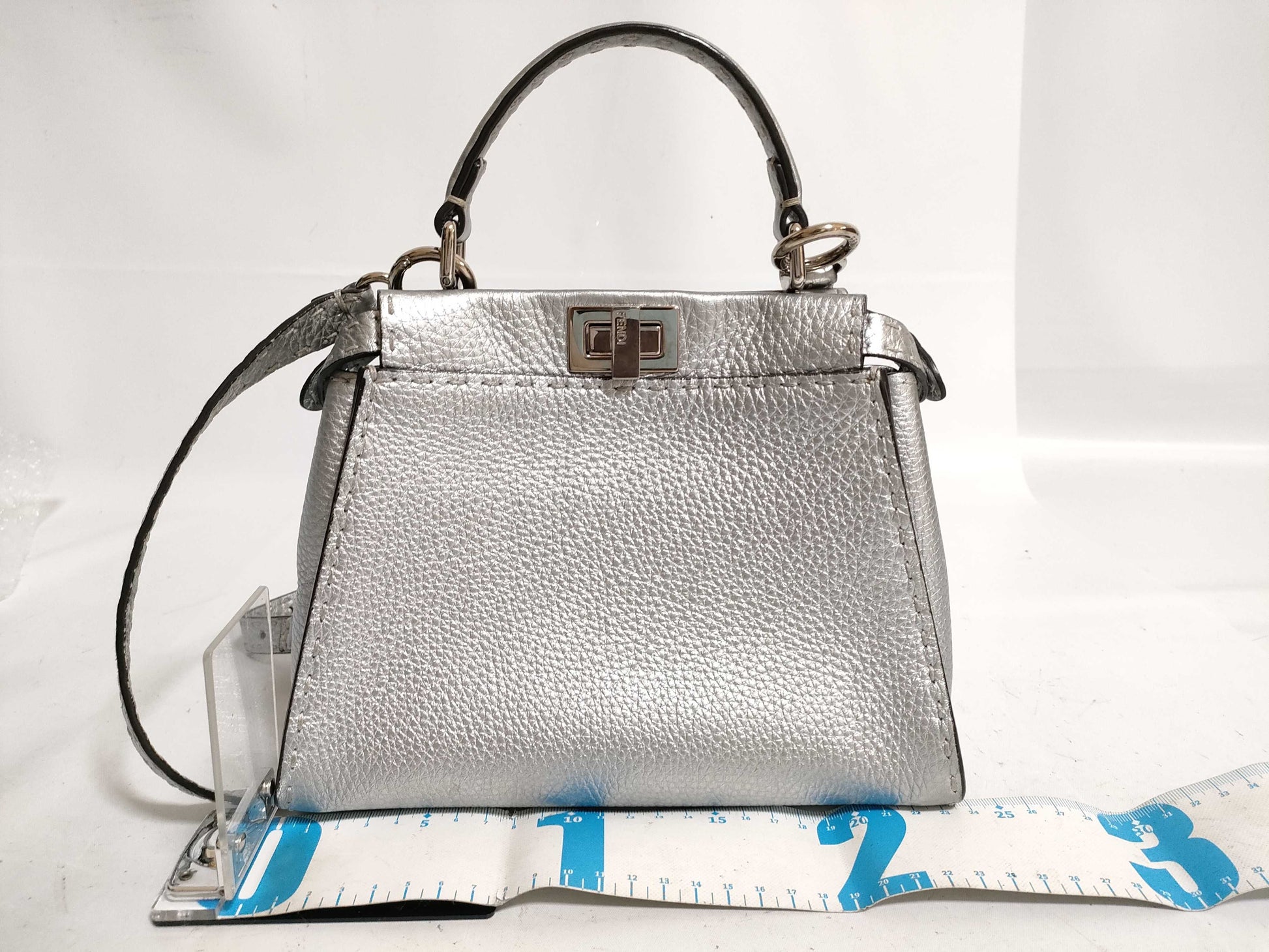 FENDI Peekaboo 2-Way Shoulder Mini Selleria Shoulder Bag