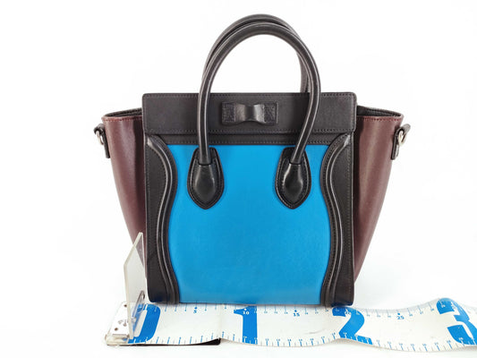 CELINE Luggage Nano Shopper Handbag Leather Handbag