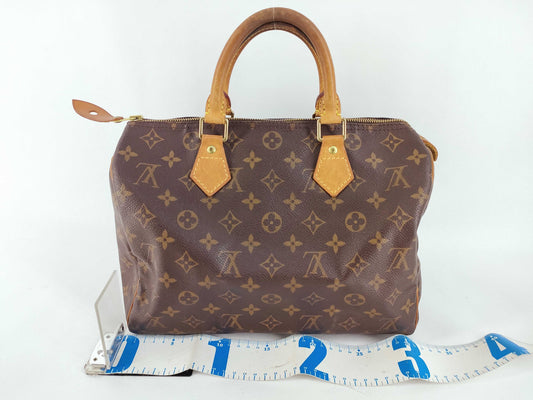 LOUIS VUITTON Monogram Speedy 30 Boston Bag M41526 TH0032