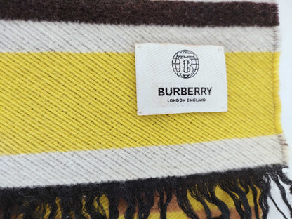 BURBERRY Scarf Yellow/Black with Tag Other Accessories