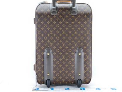 LOUIS VUITTON Monogram Pegasus 55 Suitcase/Trunk M23294 SP0092 with Padlock, Key, Name Tag, Hanger, Hand Strap, and Clothing Case/Carry-on Bag