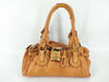 Chloe Paddington Handbag Leather 02-05-53 Camel Cadena/Key Handbag