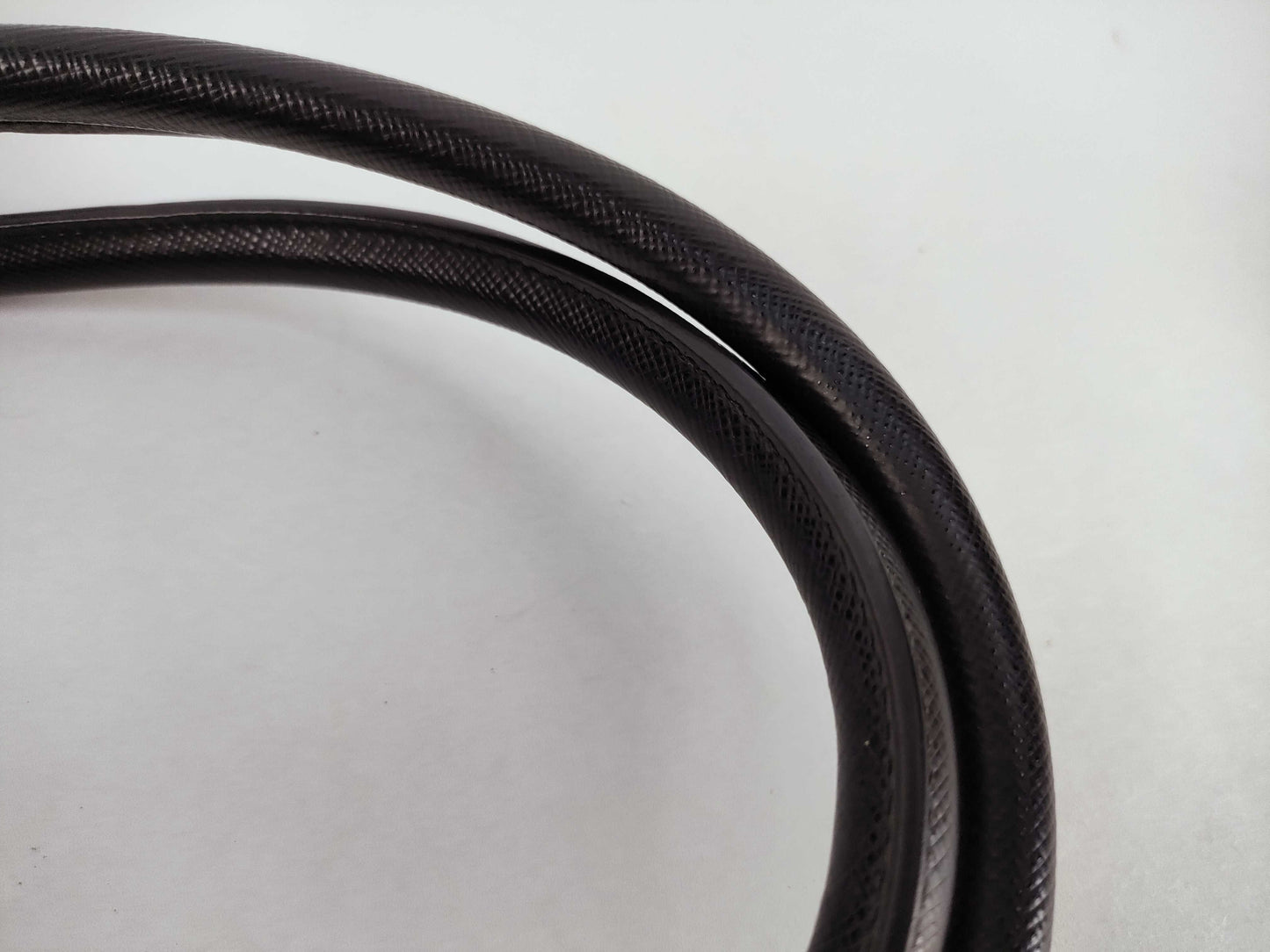 PRADA PRADA Saffiano Handbag Leather Black Shoulder Strap/Clochette Handbag