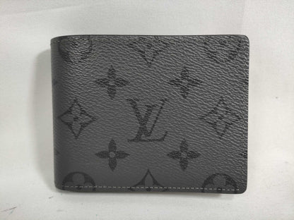 LOUIS VUITTON Monogram Eclipse Reverse Portefeuille Slender Wallet M80906 RFID Billfold
