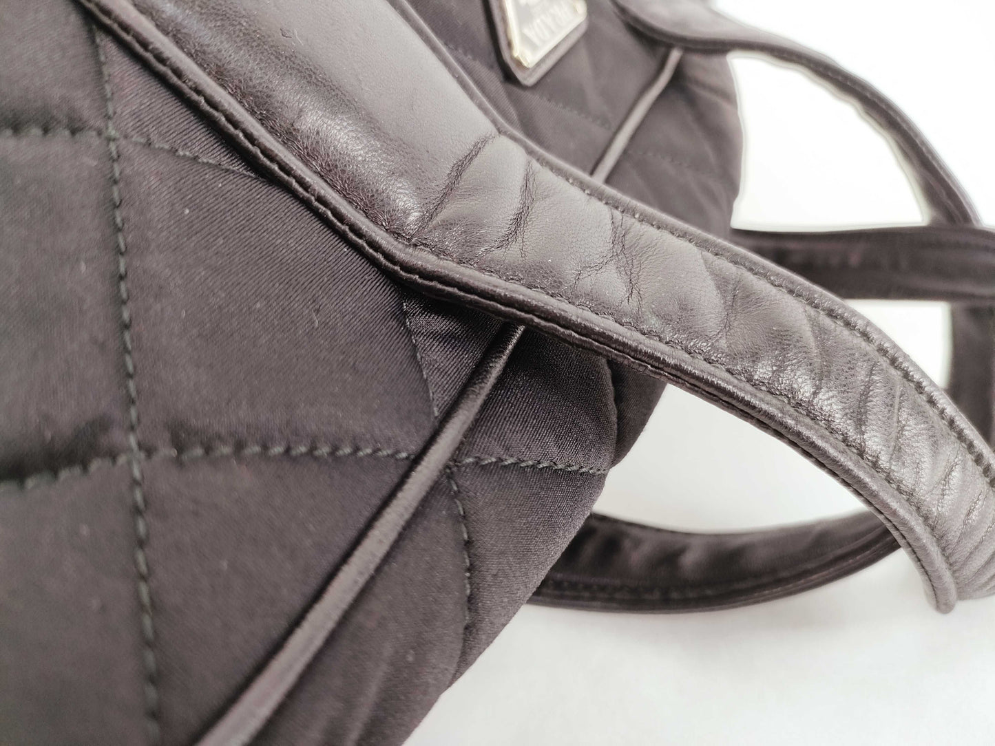 PRADA Nylon PRADA BL0754 Mini Boston Bag Black Boston Bag