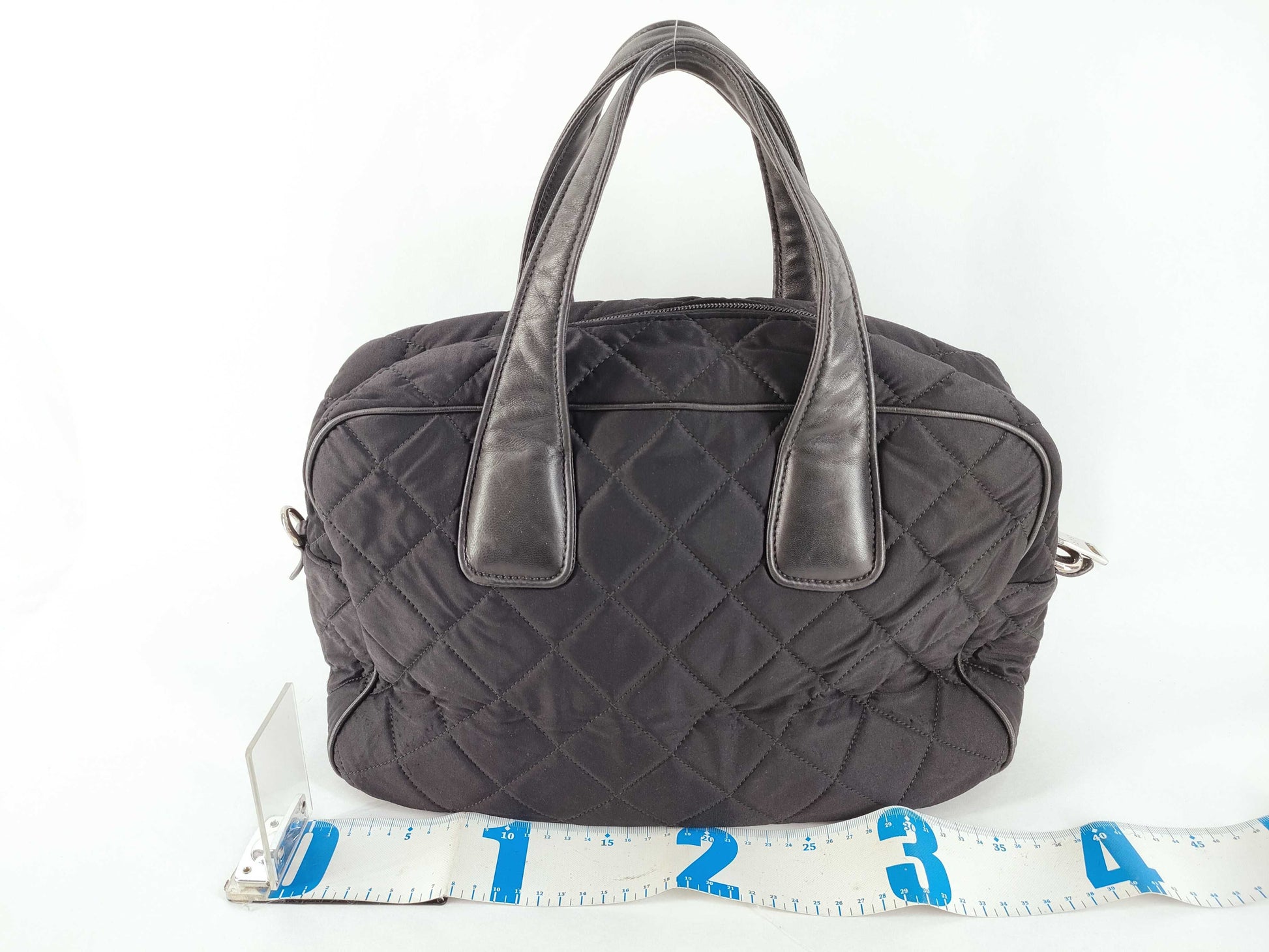 PRADA Nylon PRADA BL0754 Mini Boston Bag Black Boston Bag