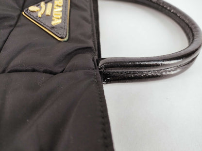 PRADA Nylon PRADA BN1596 2-Way Bag Black Handbag