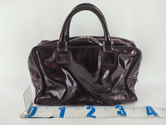 LOEWE Amazona Brown Boston Bag