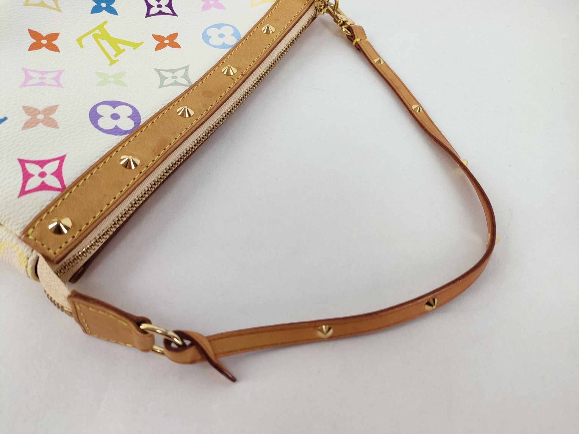 LOUIS VUITTON Monogram Multicolore LOUISDVUITTON M92649 Multicolore Pochette Accessoires Blanc SL0093 Handbag