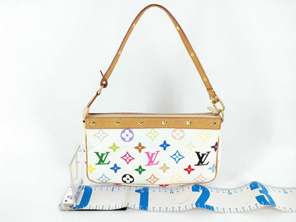 LOUIS VUITTON Monogram Multicolore LOUISDVUITTON M92649 Multicolore Pochette Accessoires Blanc SL0093 Handbag